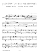 De la Forêt de Bohême Opus 68. 4 Mains - DVORAK - Partition - Piano