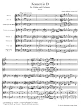 Violinkonzert D-Dur KV 211 - Partitur - MOZART - Partition