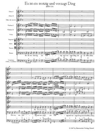 Es ist ein trotzig und verzagt Ding. Kantate am Trinitatisfest. Urtext derNeuen 