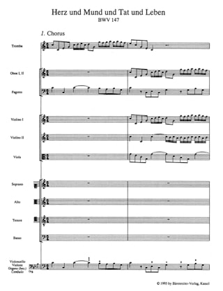 Herz Und Mund Und Tat Und Leben - Conducteur - BACH - Partition