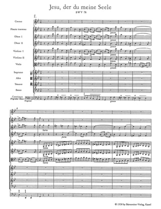 Cantate BWV 78 - Score - BACH - Partition - Petit format