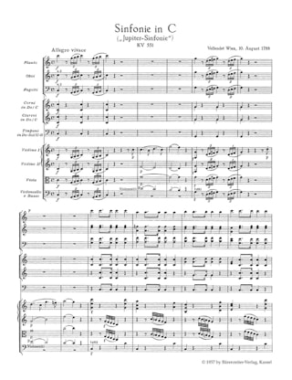 Symphonie Nr. 41 C-Dur KV 551 Jupiter - conducteur - MOZART