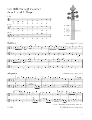 Früher Anfang auf der Bratsche Vol.3 - Egon Sassmannshaus - Partition