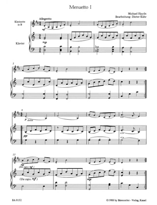 Erstes Spielbuch für Klarinette - Haydn Michael / Kühr Dieter