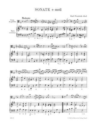 6 Sonates - cahier 1 - Viole da gamba o. Violine