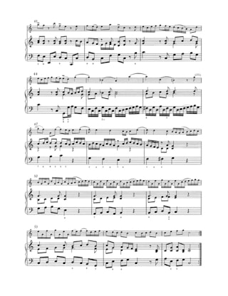 Sonate en Do Maj. - Francesco Barsanti - Partition - Flûte à bec