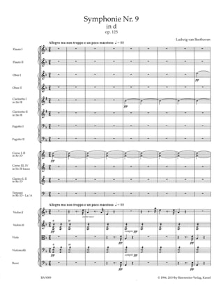 Symphonie N° 9 D-Moll Op. 125 - conducteur - BEETHOVEN - Partition
