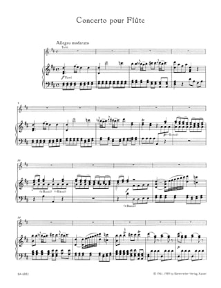 Concerto ré majeur op. 27 - Flûte piano - BOCCHERINI - Partition