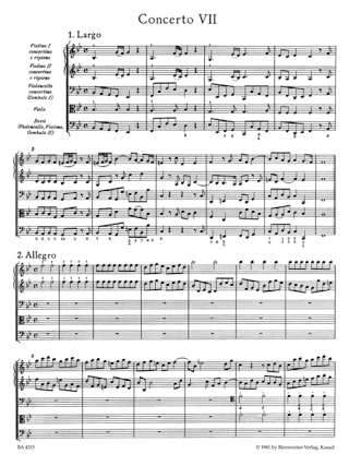 Concerto Grosso B-Dur op. 6/7 - Partitur - HAENDEL - Partition