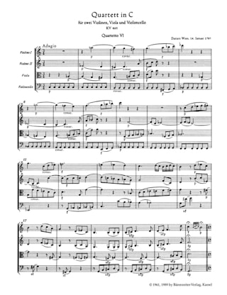 Les 10 quatuors à cordes les plus célèbres - conducteur - MOZART