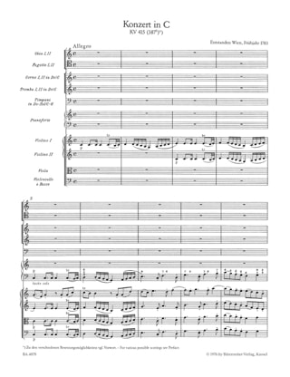 Klavierkonzert Nr. 13 C-Dur KV 415 - Partitur - MOZART - Partition