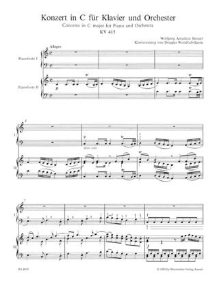 Klavierkonzert Nr. 13 C-Dur KV 415 387b - Quintett - MOZART