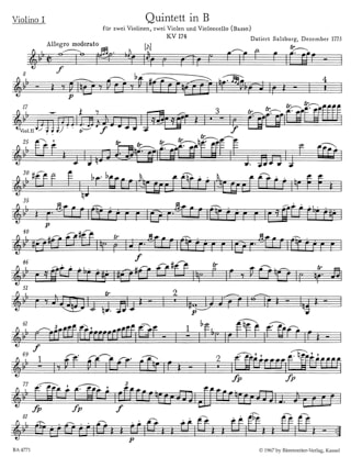 Intégrale des quintettes à cordes - MOZART - Partition - Quintettes