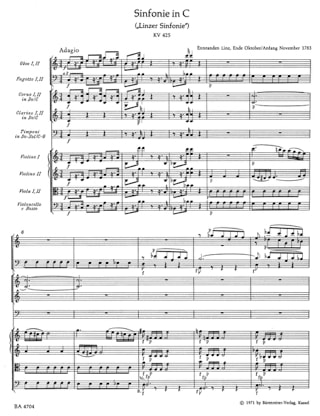 Symphonie C-dur Linzer KV 425 - Partitur - MOZART - Partition