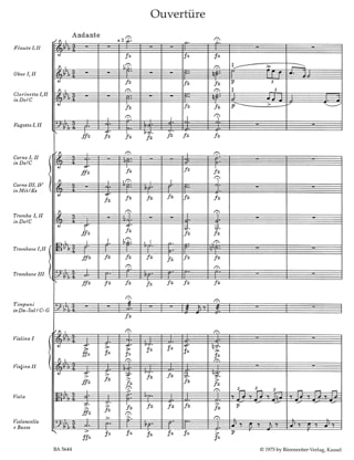 Die Zauberharfe, Ouverture D. 644 - Partitur - SCHUBERT - Partition