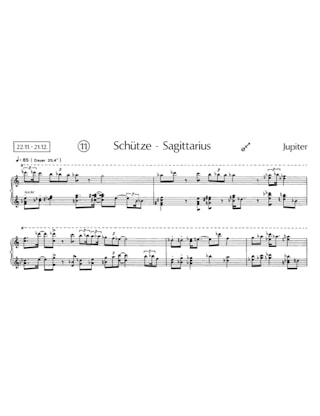 Schütze-Sagittarius Tierkreis Nr. 11 - Partitur - STOCKHAUSEN