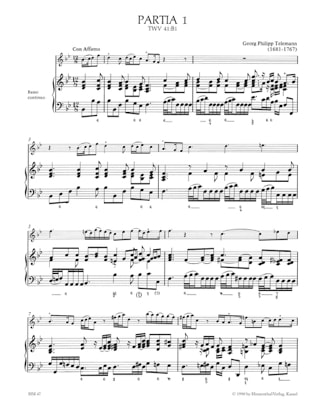 Die kleine Kammermusik - TELEMANN - Partition - Violon