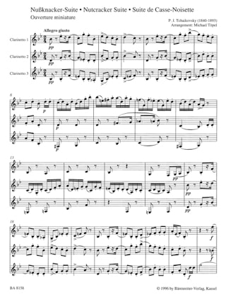 Der Nussknacker-Suite - 3 clarinettes - TCHAIKOVSKY - Partition