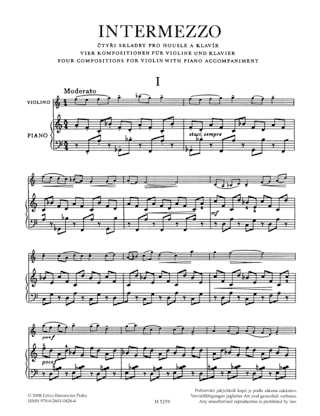 Intermezzo - MARTINU - Partition - Violon