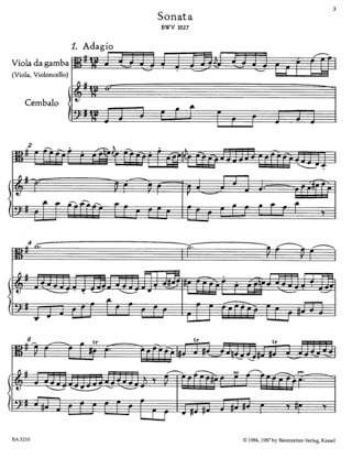 3 Sonates BWV 1027-1029 - BACH - Partition - Violoncelle