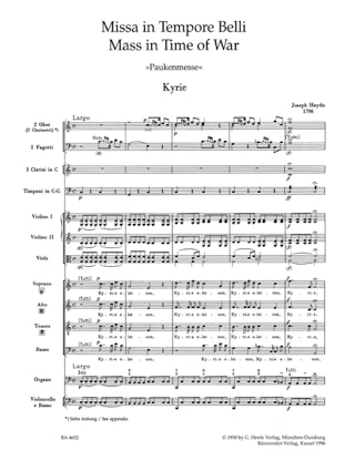 Missa in Tempore Belli - Hob. 22: 9 - Partitur - HAYDN - Partition