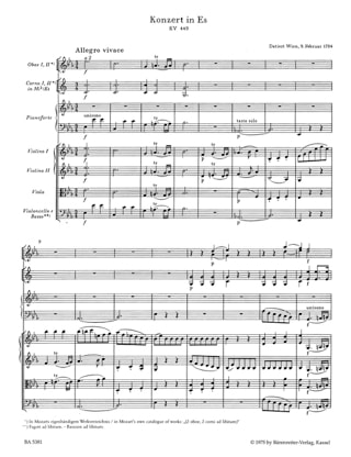 Klavierkonzert Es-Dur KV 449 -Conducteur - MOZART - Partition
