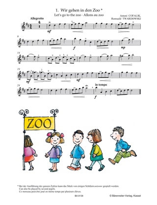 At the Zoo - Cofalik Antoni / Twardowski Romuald - Partition - Violon