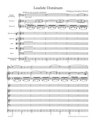 Laudate Dominum aus KV 339 - Partitur - MOZART - Partition