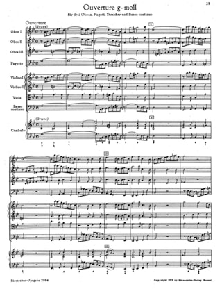 Ouverture g-moll - Partitur - TELEMANN - Partition - Grand format