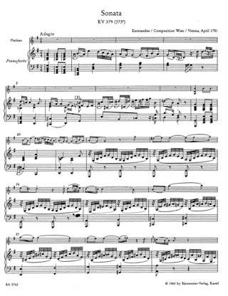 oeuvres complètes pour violon et piano volume 2 - MOZART - Partition