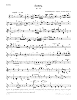 oeuvres complètes pour violon et piano volume 2 - MOZART - Partition