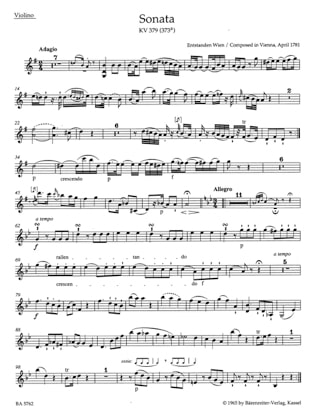 oeuvres complètes pour violon et piano volume 2 - MOZART - Partition