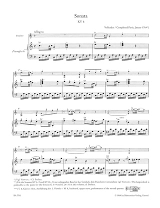 Oeuvres complètes pour violon et piano volume 1 - MOZART - Partition
