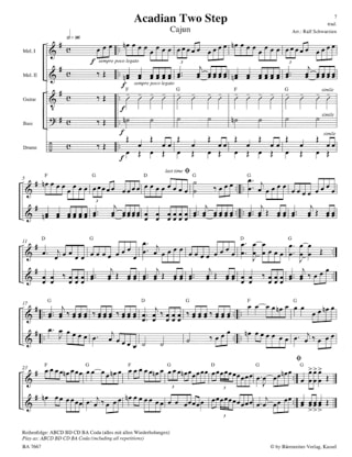 Combocom - Zydeco - Cajun - Ralf Schwarzien - Partition