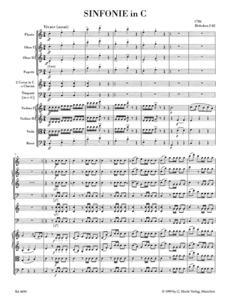 Symphonie En Do Majeur Hob 1 :82 - Partitur - HAYDN - Partition