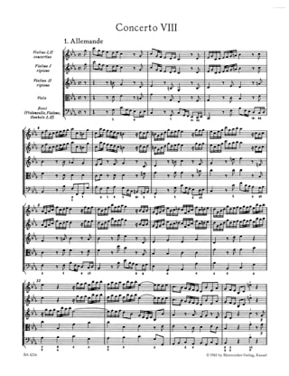 Concerto grosso c-moll op. 6/8 - partitur - HAENDEL - Partition