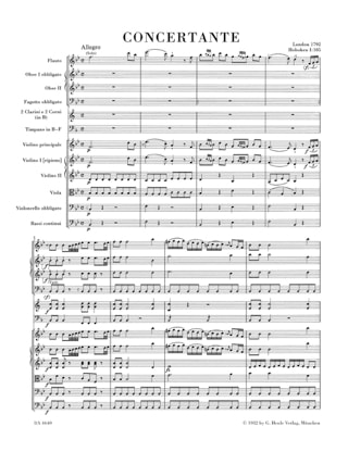 Symphonie Concertante Hob.1:105 - HAYDN - Partition - Grand format