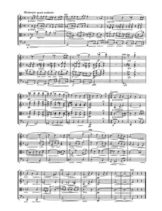 Quatuor à Cordes N° 2 en ré mineur - SMETANA - Partition