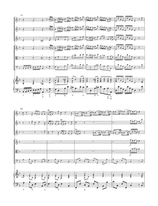Concerto en Fa Maj. - 3 Violons Cordes et Bc - TELEMANN - Partition