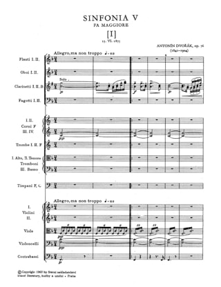 Symphonie Nr. 5 - Partitur - DVORAK - Partition - Petit format
