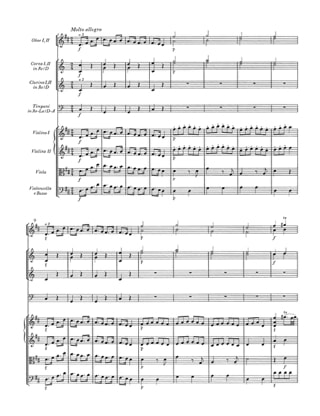 Symphonie N° 7 - Score - MOZART - Partition - Grand format