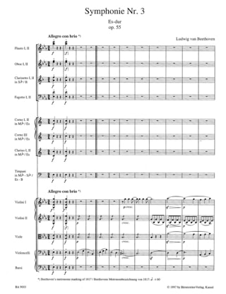 Coffret des 9 Symphonies - BEETHOVEN - Partition - Grand format