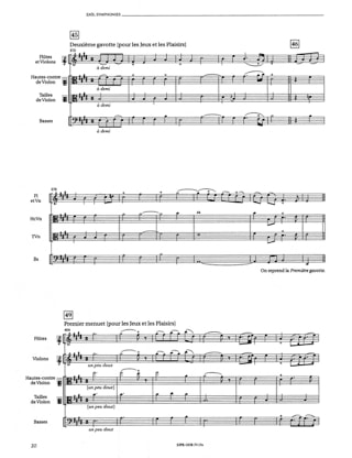 Symphonies Extraites de Zaïs - RAMEAU - Partition - Grand format