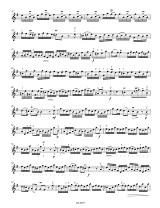 Allegro en Sol - Joseph Hector Fiocco - Partition - Violon