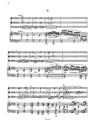 Quatuor Avec Piano en Mib Majeur Opus 87 - DVORAK - Partition