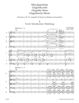Glagolitic Mass - JANACEK - Partition - Petit format