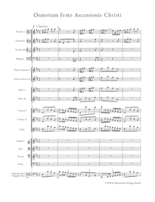 Himmelfahrts-Oratorium BWV 11 - BACH - Partition - Petit format