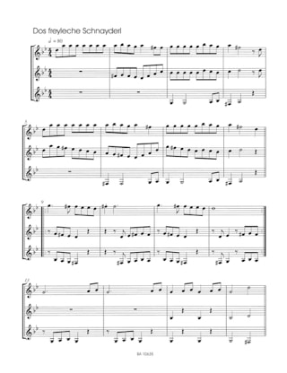 Schabbes Schabbes - Klezmer pour 3 Clarinettes - Traditionnel