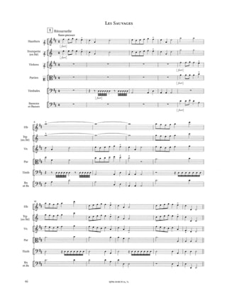 Les Indes Galantes - Symphonies - RAMEAU - Partition - Grand format
