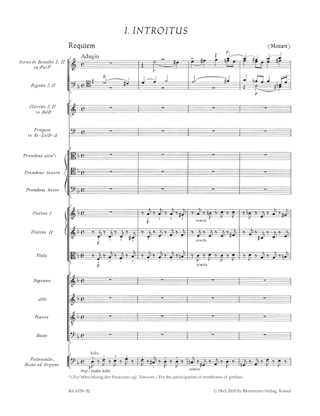 Requiem - Score KV 626 - MOZART - Partition - Grand format